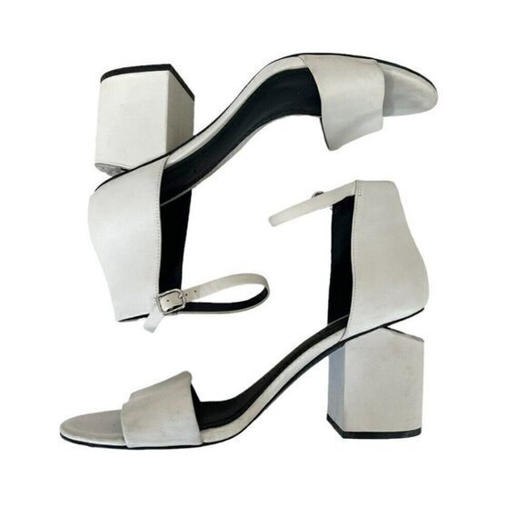 ALEXANDER WANG Woman's Sz 40 9.5 Abby Ankle-strap Sandals in Off White - Picture 7 of 10